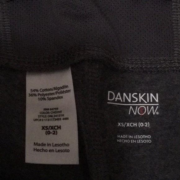 Danskin Now Size XS Semi Fitted Heather Gray - Picture 5 of 10